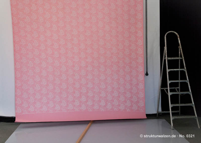 pink background paper with pattern in photostudio
